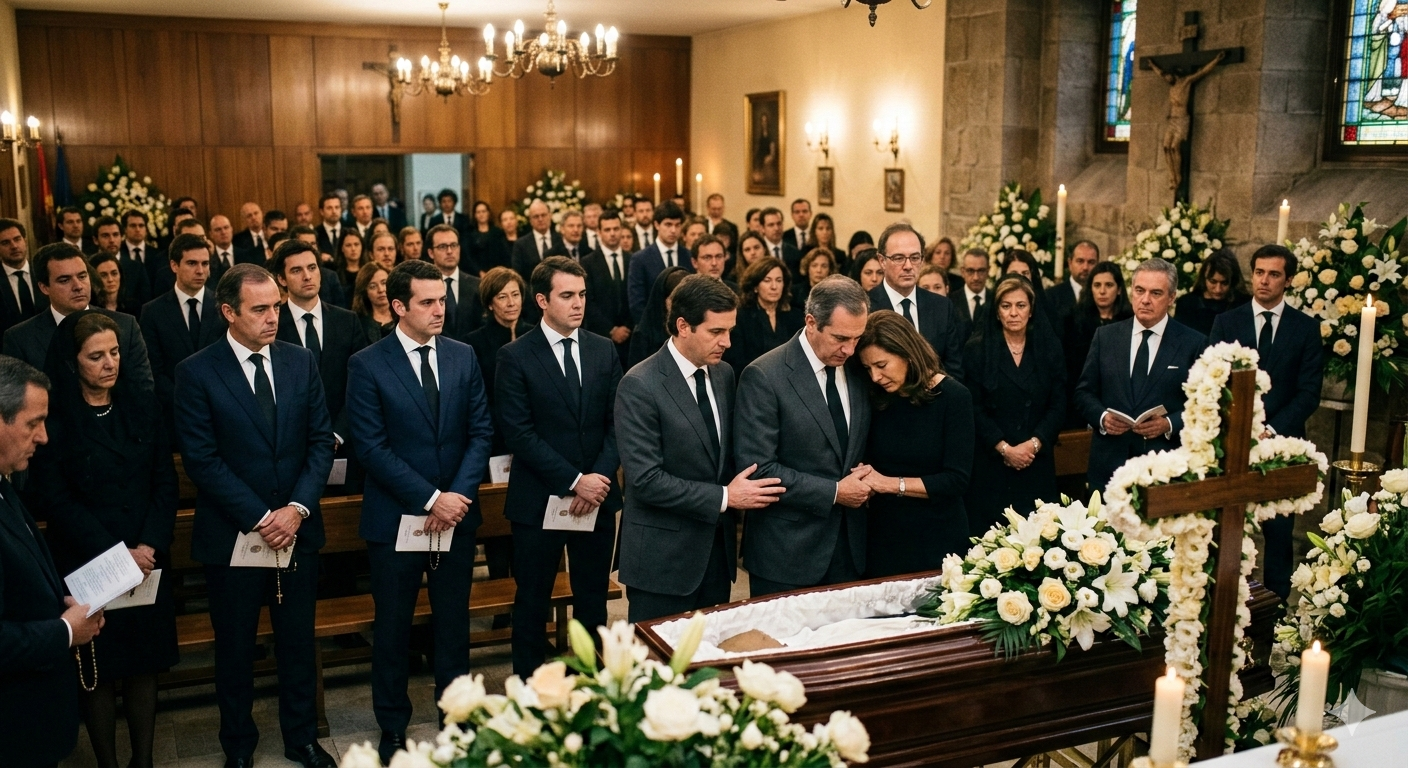 Ambiente solemne de entierro